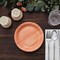 25 Natural 7 in Round Disposable Paper PLATES Wood Grain Design